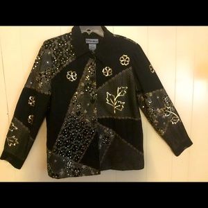 Indigo Jacket black and gold. Nice jacket. Size S.